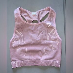 Gymshark Mercury Seamless Crop Tank - Light Purple